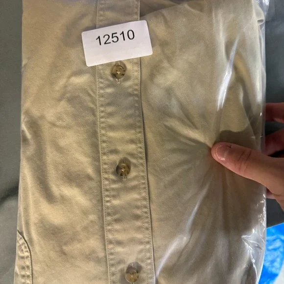 Brooks Brothers Shirt Mens 2XL Beige Khaki Twill 346 Button Down Classic Casual - Picture 8 of 8